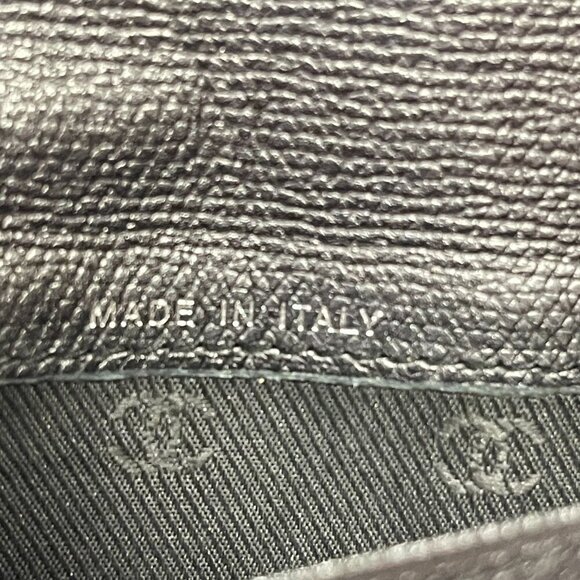 Chanel Series 10 Grained Calfskin CC Button Long Wallet - Black - Preowned - Picture 15 of 16